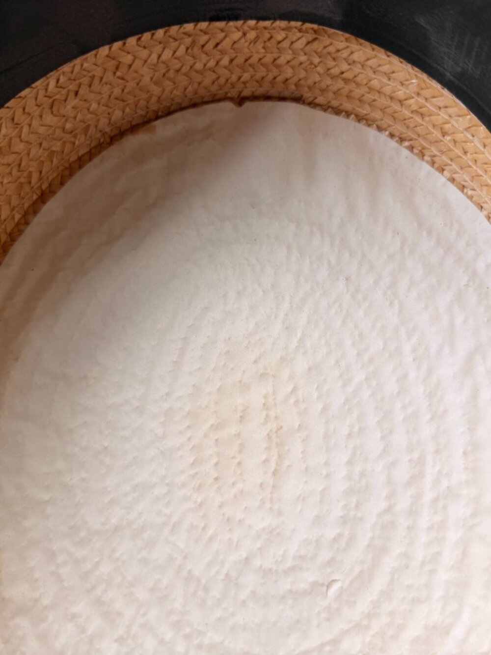Vintage Yves St. Laurent Straw Boat Hat with Ribbon - Picture 8 of 11
